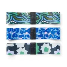 RESISTANCE FITNESS BANDS -DVF  FLOWER POWER/SIGNATURE LEOPARD/DISCO ZEBRA 3PK 1R