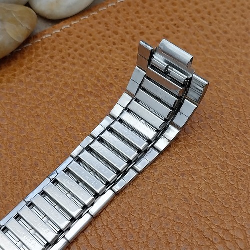 Vintage Internal-Lug Speidel 10mm Stainless Steel Flared 1970s Unused Watch Band - Picture 7 of 10