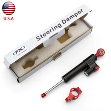 CNC Shock Steering Damper Linear Stabilizer Reversed Safety Control Motorcycle