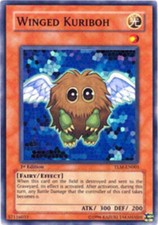 Winged Kuriboh - TLM-EN005 - Super Rare - 1st Edition x1 - Damaged