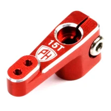 Powerhobby Aluminum 15T Emax Servo Horn For Axial SCX24 Jeep C10 Red