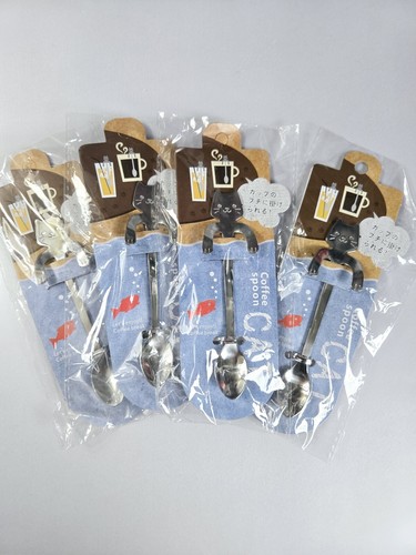 Stainless Steel Cute Cat Coffee Spoons (4 spoons) - Picture 6 of 6