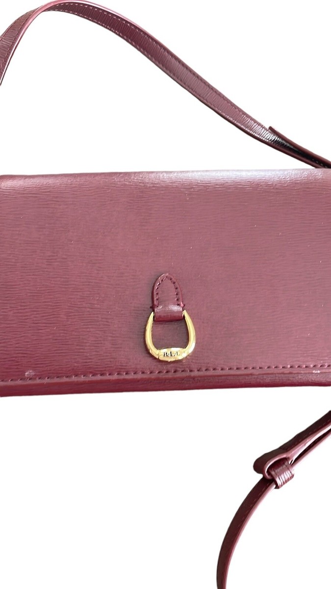 Ralph Lauren Bennington Slim Leather Wallet Crossbody