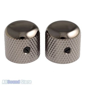 One Gold GOTOH Japan VK1-18 Brass Knurled Dome Knob Set Screw-On Guitar Bass