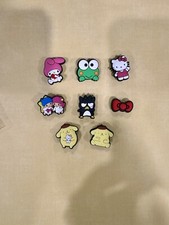 Kawaii Lot of 8 Sanrio Hello Kitty and Friends Crocs Shoes Charms