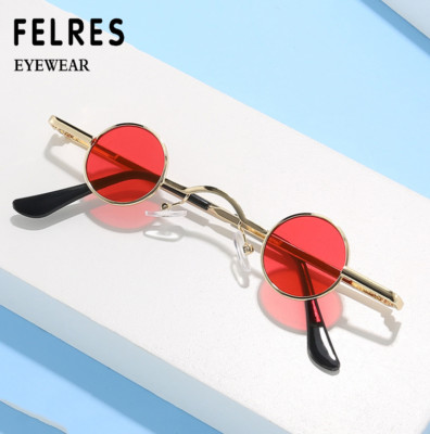 Metal Small Frame Round Sunglasses For Men Women Retro Outdoor Shade Glasses New