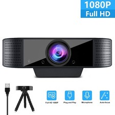 Plug & Play 1080P Full HD Webcam Kamera USB Mit Mikrofon für Computer PC Laptop