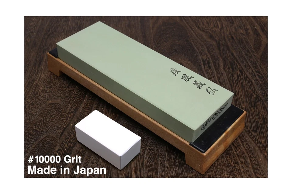 Afilador de cuchillos japonés Yoshihiro grado profesional Toishi piedra de afilar agua... Foto 2 de 4