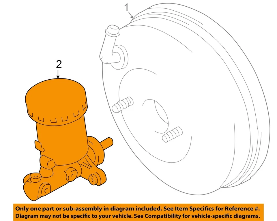 Cilindro maestro de freno usado se adapta a: Chevrolet Tracker 2002 con ABS grado A Foto 3 de 4