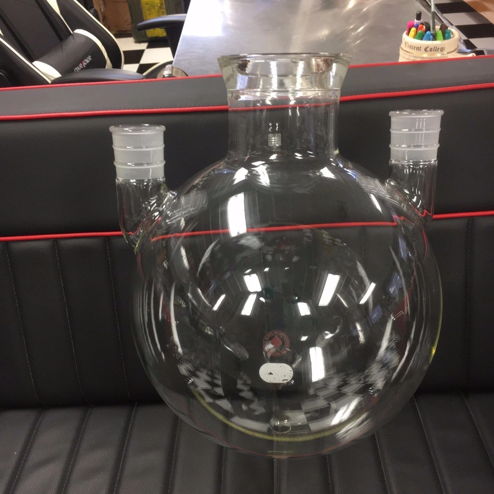 Ace Glass Inc. Huge Vintage Glass Reactor Chamber 2 feet tall Rare Unusual