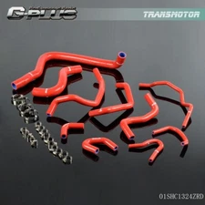 Fit For 90-93 Honda Accord CB7 F22A F20A Red Silicone Radiator Heater Hose Kit