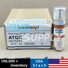10PCS FERRAZ ATQR6/10 0.6A 600V Time-Delay Fuse ATQR-6/10 USA Fast Delivery