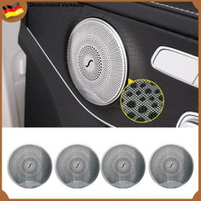 4X matt Lautsprecher Abdeckung Für Mercedes Benz Autotür Audio GLC W213 W205 DE,
