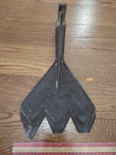 Iwans Antique Cast Iron Solid Socket Hay Knife Farm Tool Head Blade Cutter Rare
