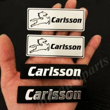 4pcs Metal Carlsson Logo Car Trunk Rear Fender Side Badge Emblem Decal Sticker