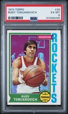 1974 TOPPS #28 RUDY TOMJANOVICH PSA 6