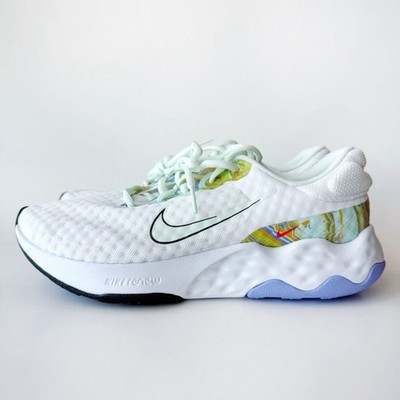 Nike Renew Ride 3 Premium Running Shoes Womens Size 9 White Green Sneakers
