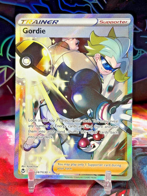 Gordie TG24/TG30 Silver Tempest Trainer Gallery NM Full Art Pokemon Card **