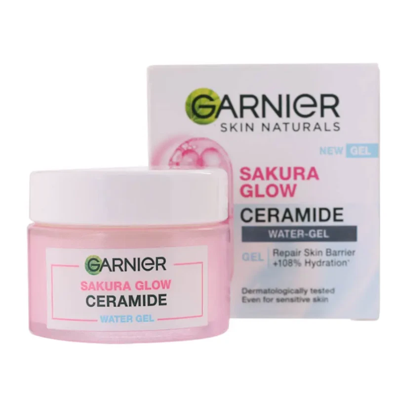 Conjunto de creme 2 x50 ml Garnier Sakura Glow Duo dia e noite ceramida hialurônio radiante - Imagem 4 de 4