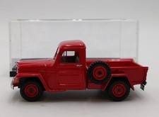 Welly Diecast 143 Scale 1947 Jeep Willys Pickup Red Lnbox