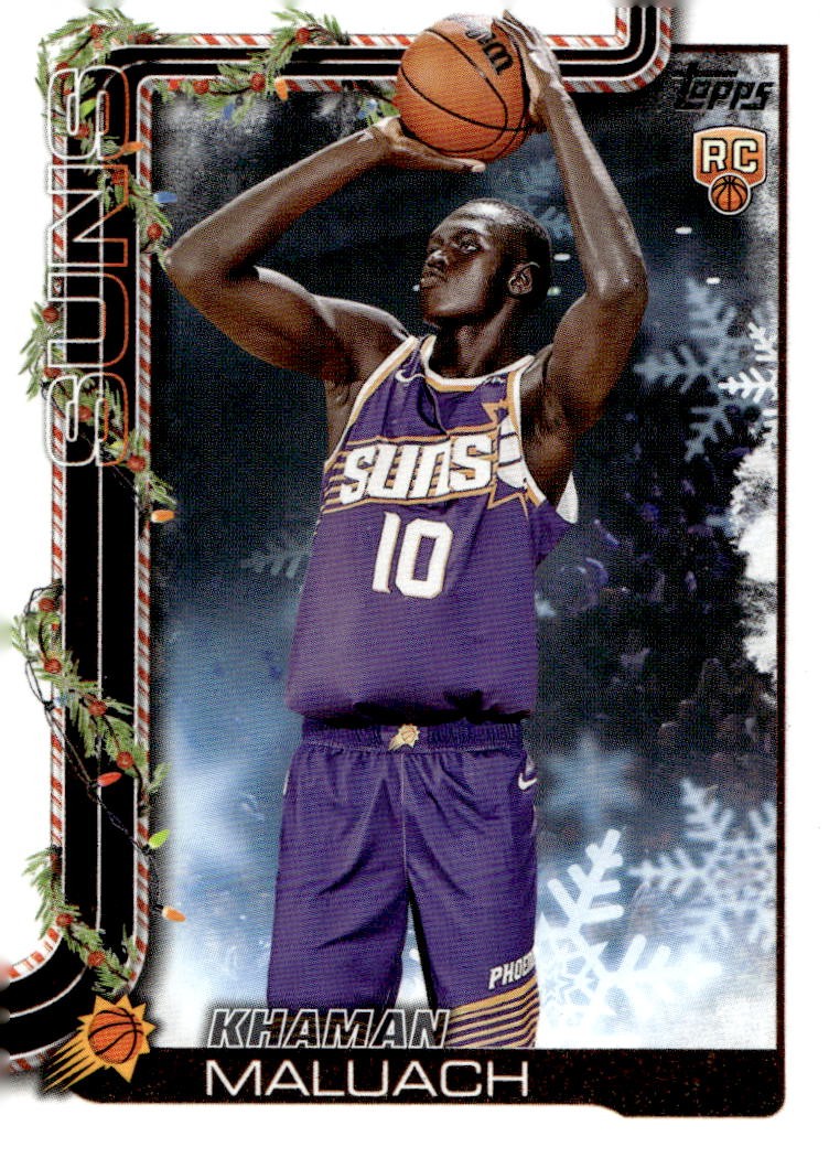 2025-26 Topps Holiday #H170 Khaman Maluach Glitter Holiday