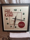 Vintage Coca Cola Clock Face And Motor  (for Parts!)