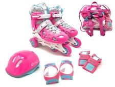 CHICAGO Skates Inline Training Skate Combo Set Pink/Purple Small