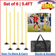 Agility Training Poles for Soccer/Dog/Horse Adjustable Football Basketball Speed