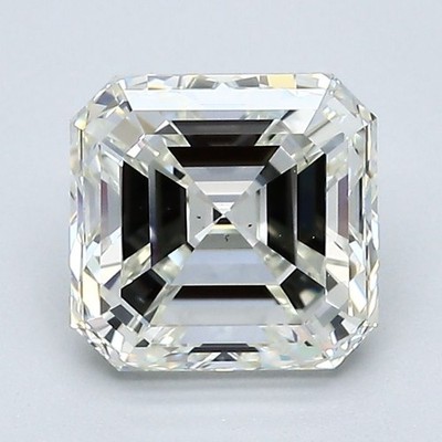 2 Carat Cert. AGI Asscher Cut Natural Mined Diamond Loose I color VS1 clarity