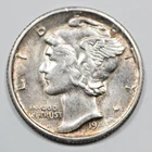1941 S Mercury Dime XF Details AKA Broken Nose 90% Silver US Numismatic 10C Coin