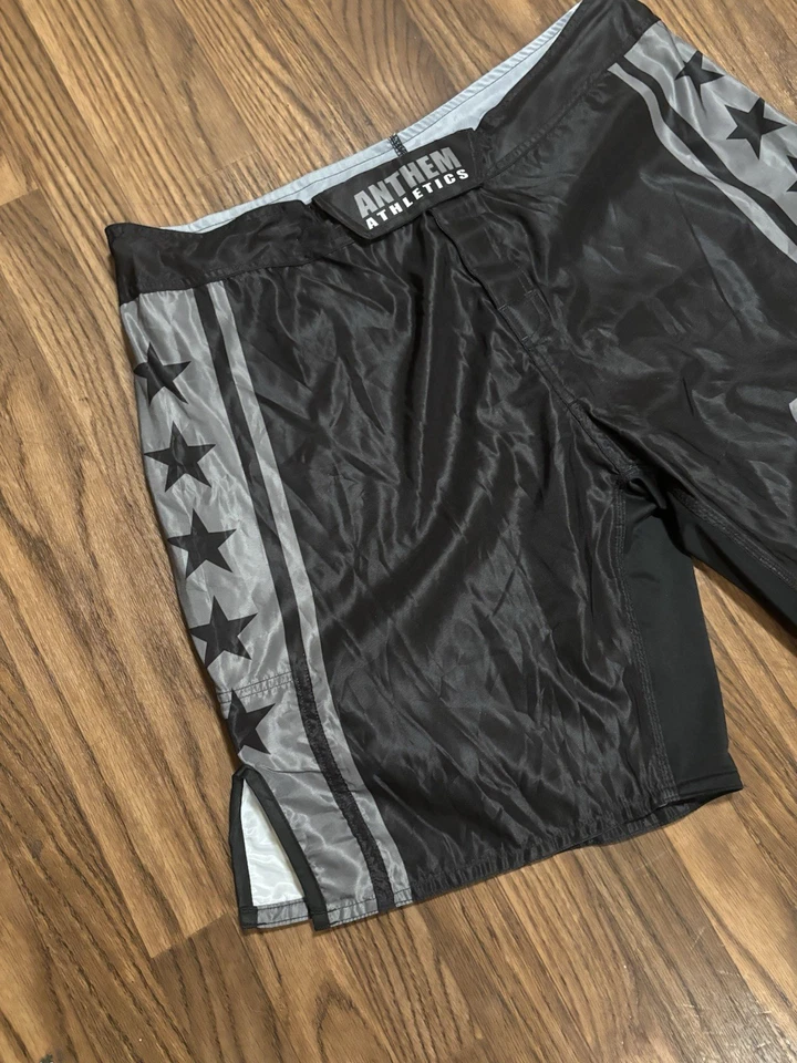 Anthem Athletics Boxing MMA Training Shorts * Size 40 * Black & Silver - Image 3 of 4
