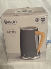 Image of Swan SK14610GRYN Nordic Jug Kettle 1.7L 3KW Slate Grey – New