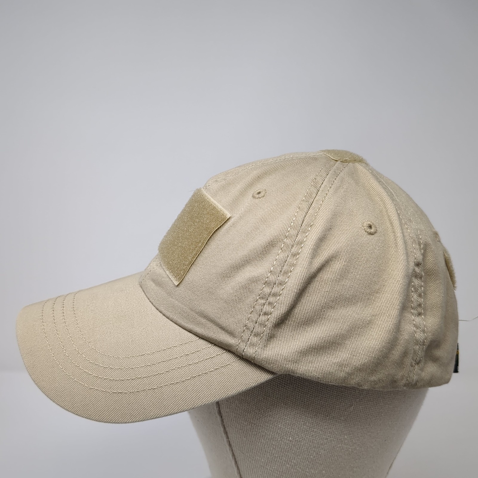 Patched Logo Slideback Baseball Cap Beige OS Adju… - image 3