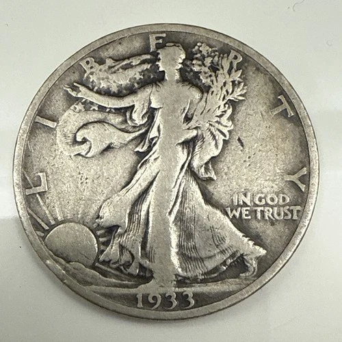 1933 S LIBERTY WALKING HALF DOLLAR - VF+ - SEE PICS!