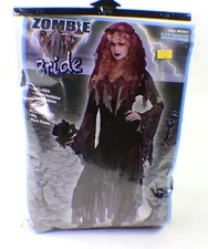 Zombie Bride Cosplay Halloween Costume Women's One Size NEW! with Veil & Dress