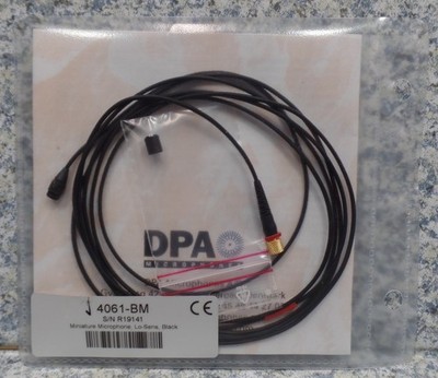 DPA 4061 Black 4061-BM Miniature Microphone Omni Lo-Sens MicroDot LEGACY NEW