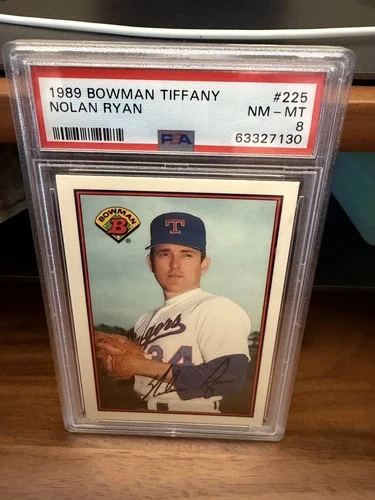 1989 BOWMAN TIFFANY #225 NOLAN RYAN PSA 8