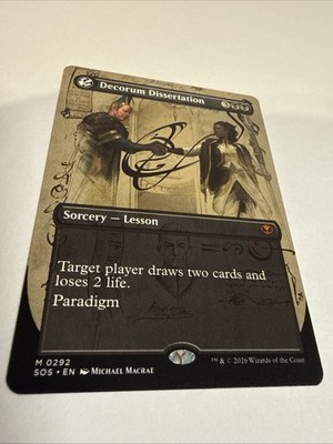 Decorum Dissertation (Borderless) EN [SOS - 292] - NM TCG MTG