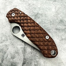 Dragonscale walnut scales for Spyderco Paramilitary 3
