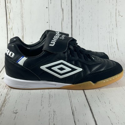 Umbro Speciali Pro 98 Indoor Soccer Shoes K Leather Black Mens Size 10