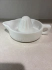 Sunkist 1950s Vintage Milk Glass Manual Juicer Reamer Made In USA Pat 68764