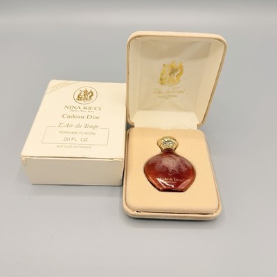 Vintage Nina Ricci L Air du Temps Cadeau D Or 0.20 ozPerfume Flacon w Box France