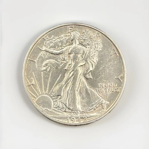 1942-D Walking Liberty Half Dollar AU 90% Silver