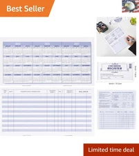 20 Pack Compact Checkbook Registers - Effortless Financial Management Tool