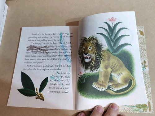 A Little Golden Book - The Saggy Baggy Elephant - 1974 Light Crayon In Covers - Picture 5 of 5