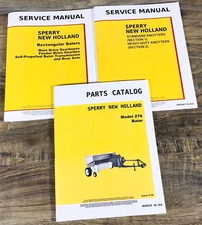 New Holland 276 Baler Service Parts Manual Set Repair Catalog Shop Assembly Book