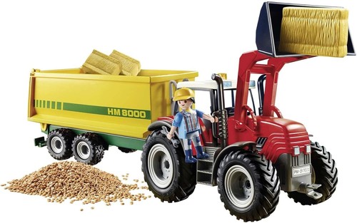 PLAYMOBIL Grand Tracteur avec remorque 70131 / Fille Garçon Jeux jouet NOEL - Photo 2/2