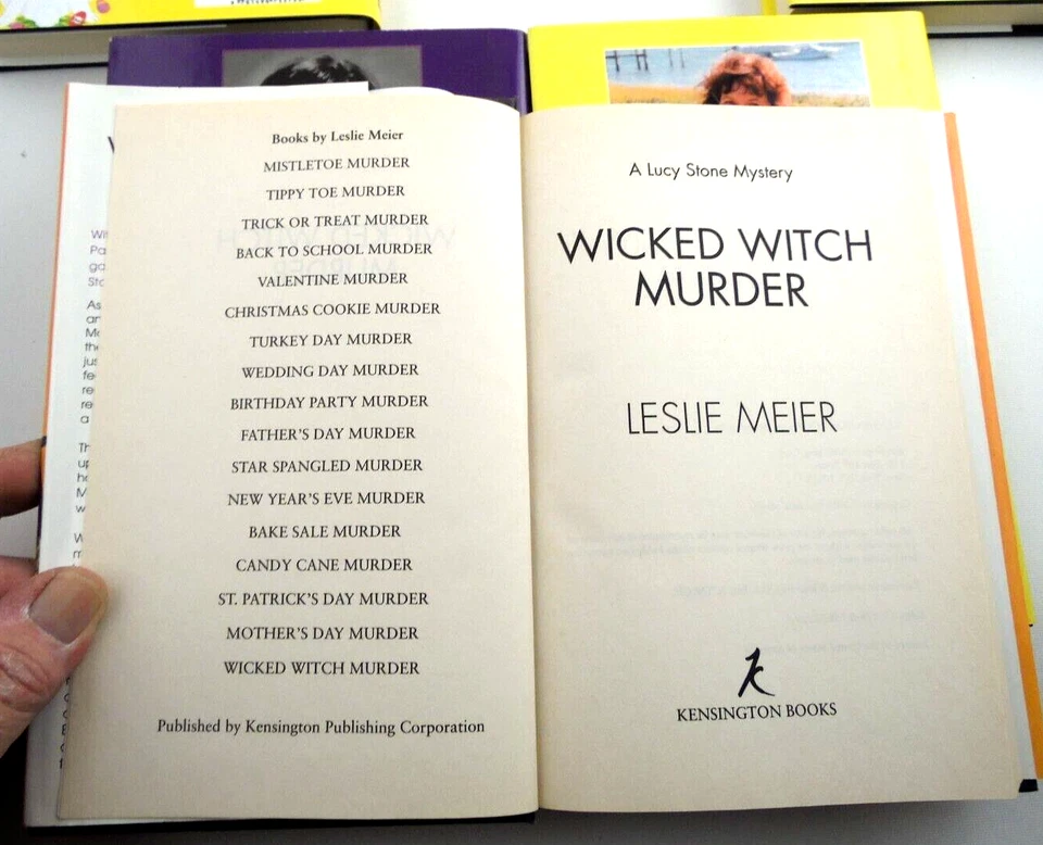 "Lesile Meier" "Thrillers, Mysteries, Detectives " Hardbacks w/DJ's Lot of 8 - Image 4 of 4