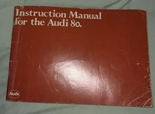 NSU Audi 80 Instruction Manual Owners Handbook Guide Audi/NSU 1980 (ADA139)