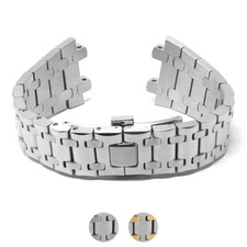StrapsCo 28mm Stainless Steel Watch Band for Audemars Piguet Royal Oak Offshore